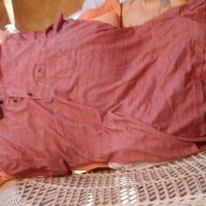 Travis Mathew Pink And Gray Polo Shirt